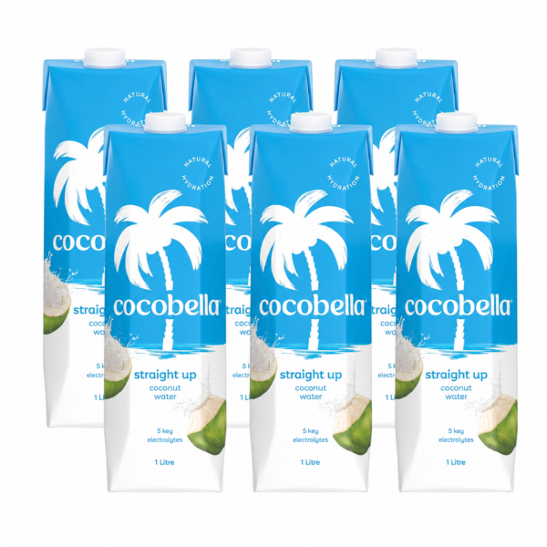 Cocobella Straight Up Coconut Water 1L x 6