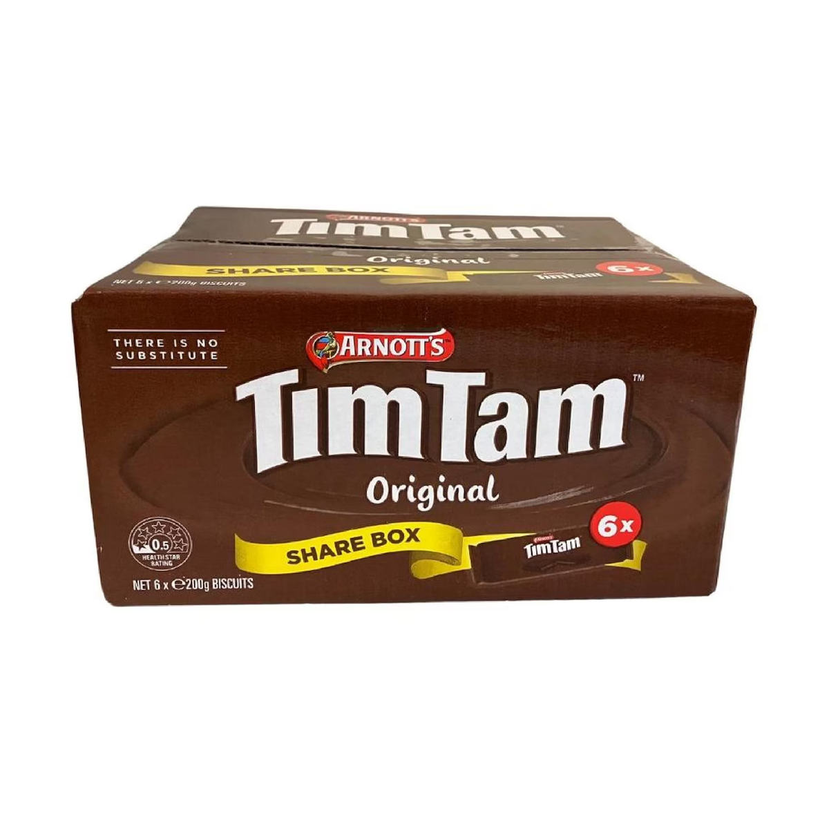 TimTam_Original_6Pack_cropped_1200 Arnott's Tim Tam Original Share Box 6 Pack - Image 1