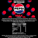 Pepsi Max Cherry Sugar Free Cola 330ml 24 Pack - Image 5
